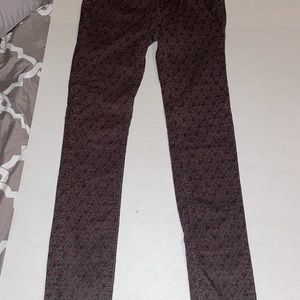 Free People Corduroy  jeans w/ flowers